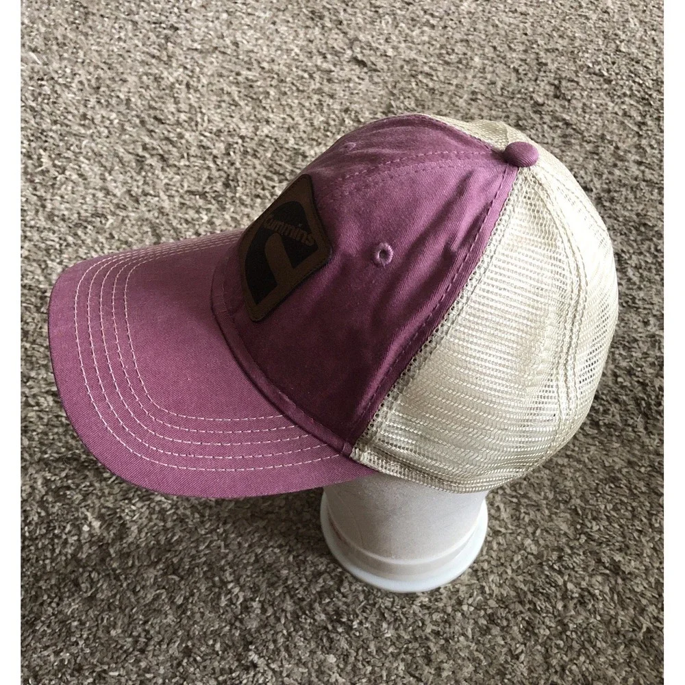 Purple Cummins Trucker Hat Mesh Cap Women's OSFA Strapback